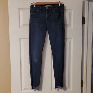 joe's jeans womens size 28 size 6 blue the blondie mid rise skinny ankle